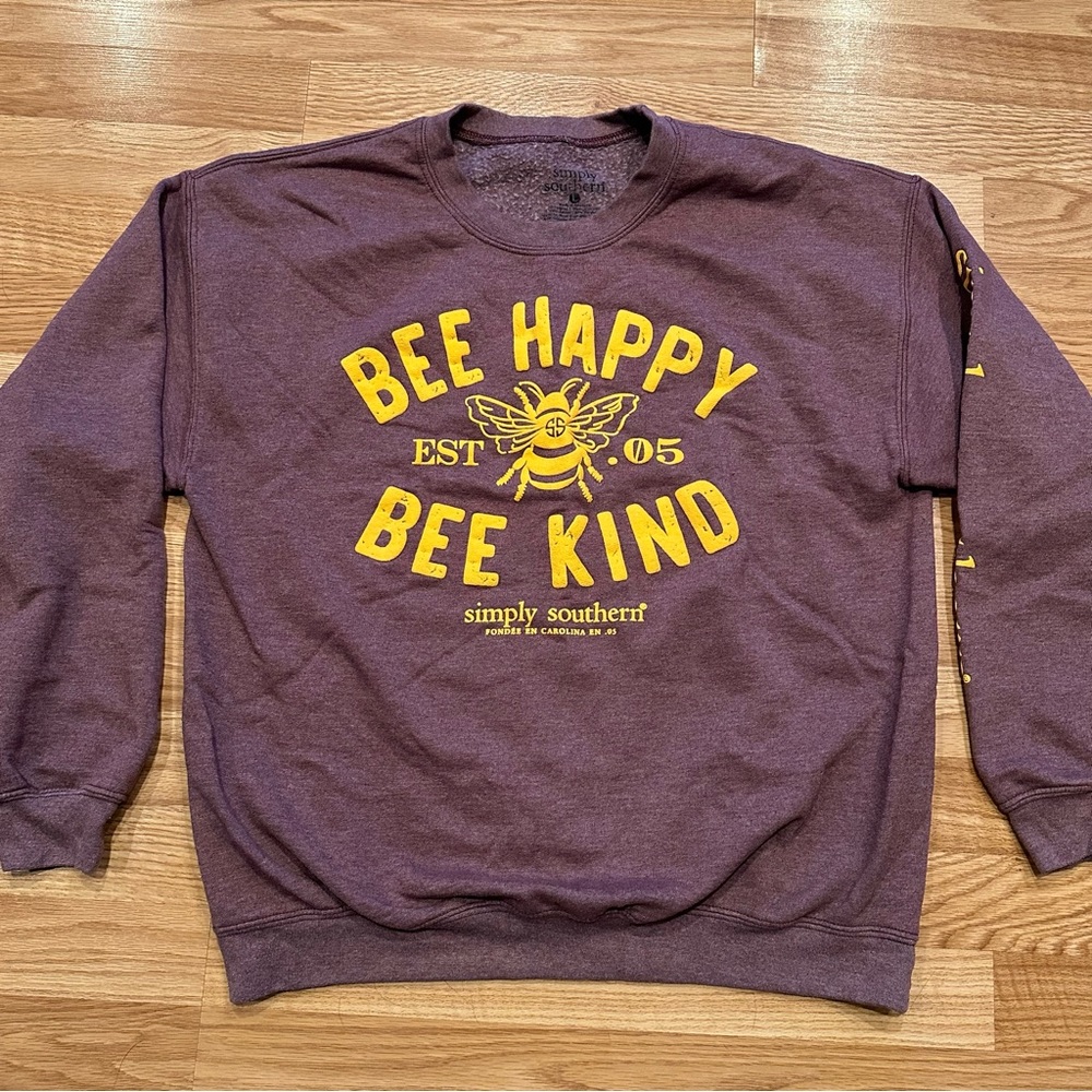 Simply Southern be happy crewneck sweatshirt